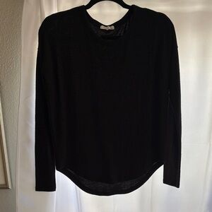 Rag & Bone Black Long Sleeve Top